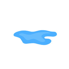 blue puddle vector