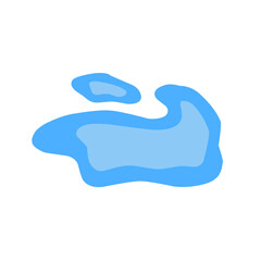blue puddle vector