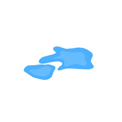 blue puddle vector