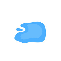 blue puddle vector