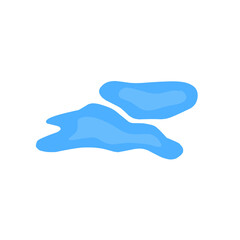 blue puddle vector