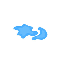 blue puddle vector