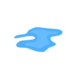 blue puddle vector