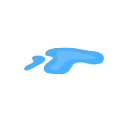 blue puddle vector