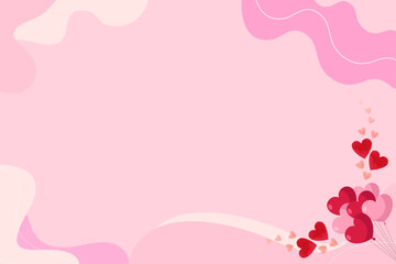 Valentine day pink love graphic element background