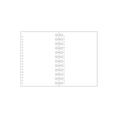 Minimalist Wireframe Spiral Notebook with Bullet Points | Educational Flat Design