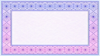Geometric Border Pattern with Paper Texture and Lavender Bliss Palette