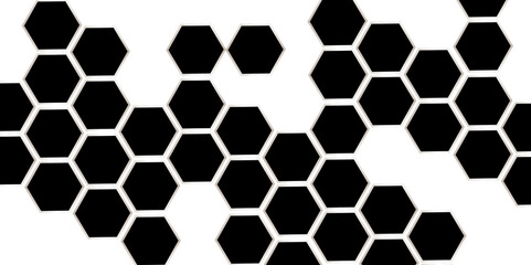 Black Hexagonal Background. Luxury black Pattern. Vector Illustration. hexagon abstract background. Surface polygon pattern with glowing hexagon paper texture and futuristic business.	

