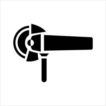 black angle grinder tool icon clip art preview
