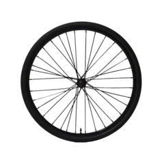 Fototapete Rund a wheel with a black rim on a transparent background, PNG image, PNG file, Generative art. © Alloca Design Studio
