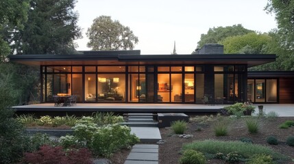 Obraz premium Flat roof house design