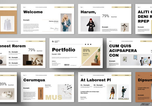 Portfolio Presentation Layout