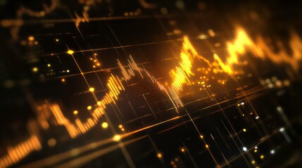Business growth concept, show marketing graph analyzing stock market changes with achieve the target marketing
