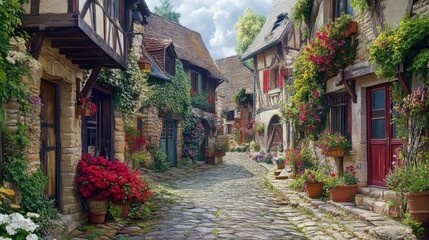 Gerberoy, village de l'Oise, Hauts-de-France. Incredibly beautiful and romantic France.