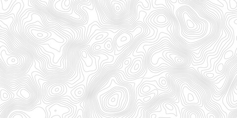 Modern design with White background with topographic wavy pattern design.paper texture Imitation of a geographical map shades. topography line map. Vintage outdoors style

