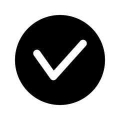 vector icon checklist correct flat design symbol