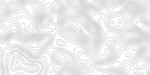 Modern design with White background with topographic wavy pattern design.paper texture Imitation of a geographical map shades. topography line map. Vintage outdoors style

