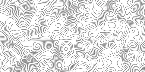 Modern design with White background with topographic wavy pattern design.paper texture Imitation of a geographical map shades. topography line map. Vintage outdoors style


