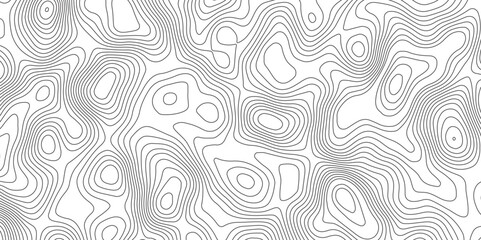 Modern design with White background with topographic wavy pattern design.paper texture Imitation of a geographical map shades. topography line map. Vintage outdoors style

