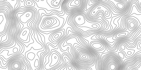 Modern design with White background with topographic wavy pattern design.paper texture Imitation of a geographical map shades. topography line map. Vintage outdoors style


