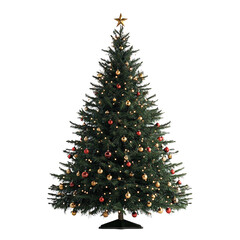 Fototapeta premium a christmas tree on a transparent background, photo PNG image, PNG file, Generative art.