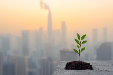 Towering Urban Dystopia Echoes Nature s Struggle Against Industry s Toxic Embrace