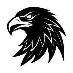 Eagle Head Silhouette vector illustration