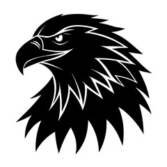 Eagle Head Silhouette vector illustration
