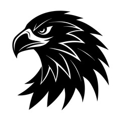 Eagle Head Silhouette vector illustration