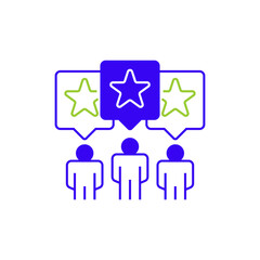 User Feedback Line Icon. linear style sign for mobile concept and web design. Outline vector icon.