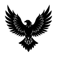 Naklejka premium Eagle Silhouette vector illustration