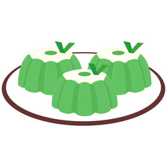 Delicious Kue Putri Ayu in Elegant Vector Art – A Taste of Indonesia