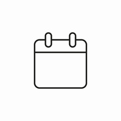 calendar schedule icon sign vector
