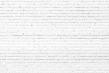 A clean white brick wall texture, minimalistic style, with a uniform pattern. Neutral background ideal for design concepts, Ai generative