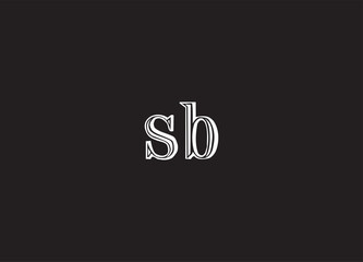 SB letter logo and initial logo design