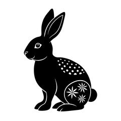 Easter Bunny Silhouette vector illustration