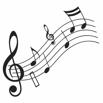 recommend clip art: "Simple Music Notes Clip Art: Black Treble Clef & Symbols on White"