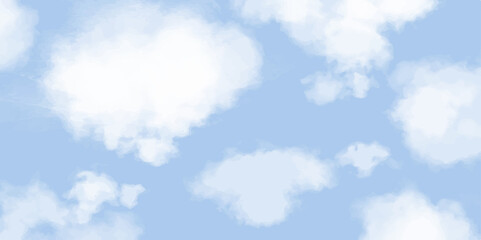 Abstract cloudy sky background. Abstract colorful watercolor background. Vintage style. Hand painted texture. creative blur, smoky, Cloudy, white, splash, illustration, heaven, sky, brush, soft, light