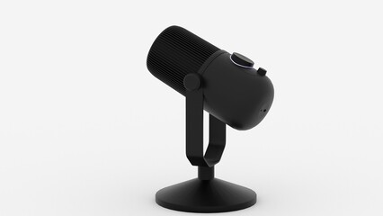 microphone on white background