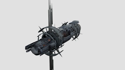 orbital camera crash view with white background