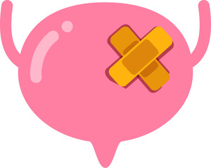 bladder disease. Urinary tract infection Illustration