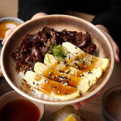 Gyudon and Tamagoyaki Donburi