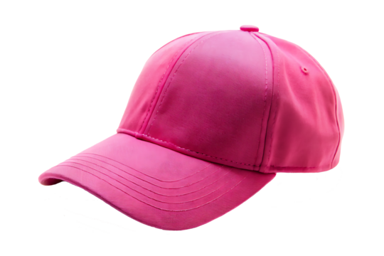 pink cap hat isolated on white background PNG.AI GENERATED