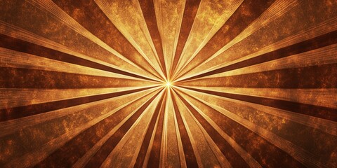 A radiant golden burst pattern with dynamic rays emanating from the center, perfect for backgrounds...