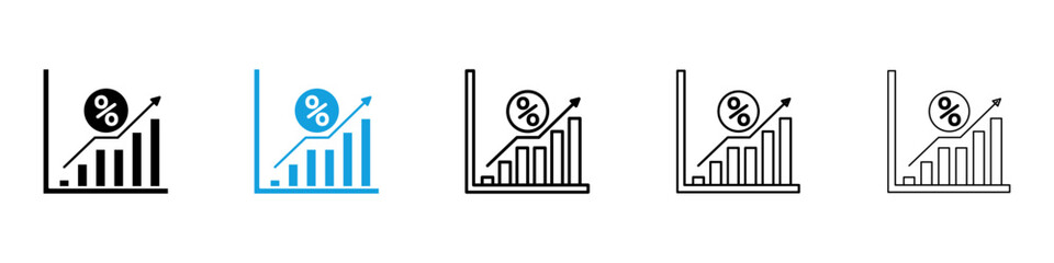 Interest growth icons