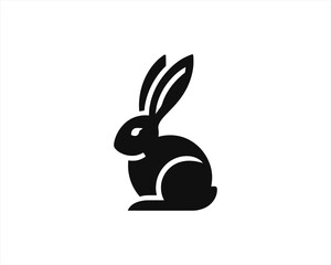 Rabbit logo design icon symbol vector illustration