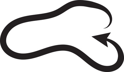 Arrow outline speed 2