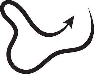 Arrow outline speed 8