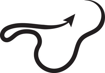 Arrow outline speed 9