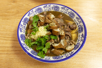 Beijing, China delicacies boiled in gravy